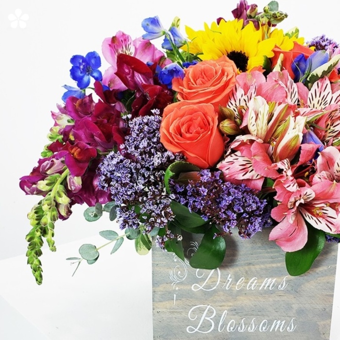Caja de flores mixtas primaverales