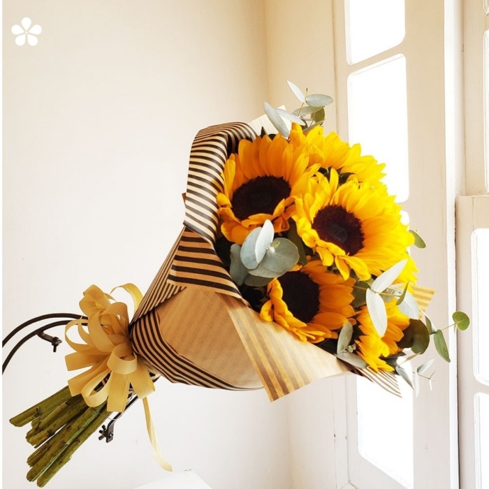 Girasoles en ramo