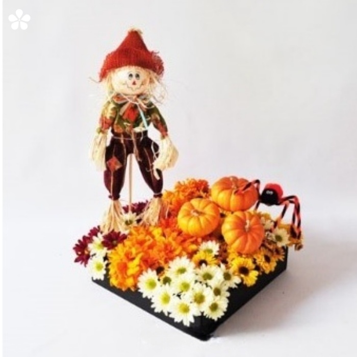 Flores y calabazas