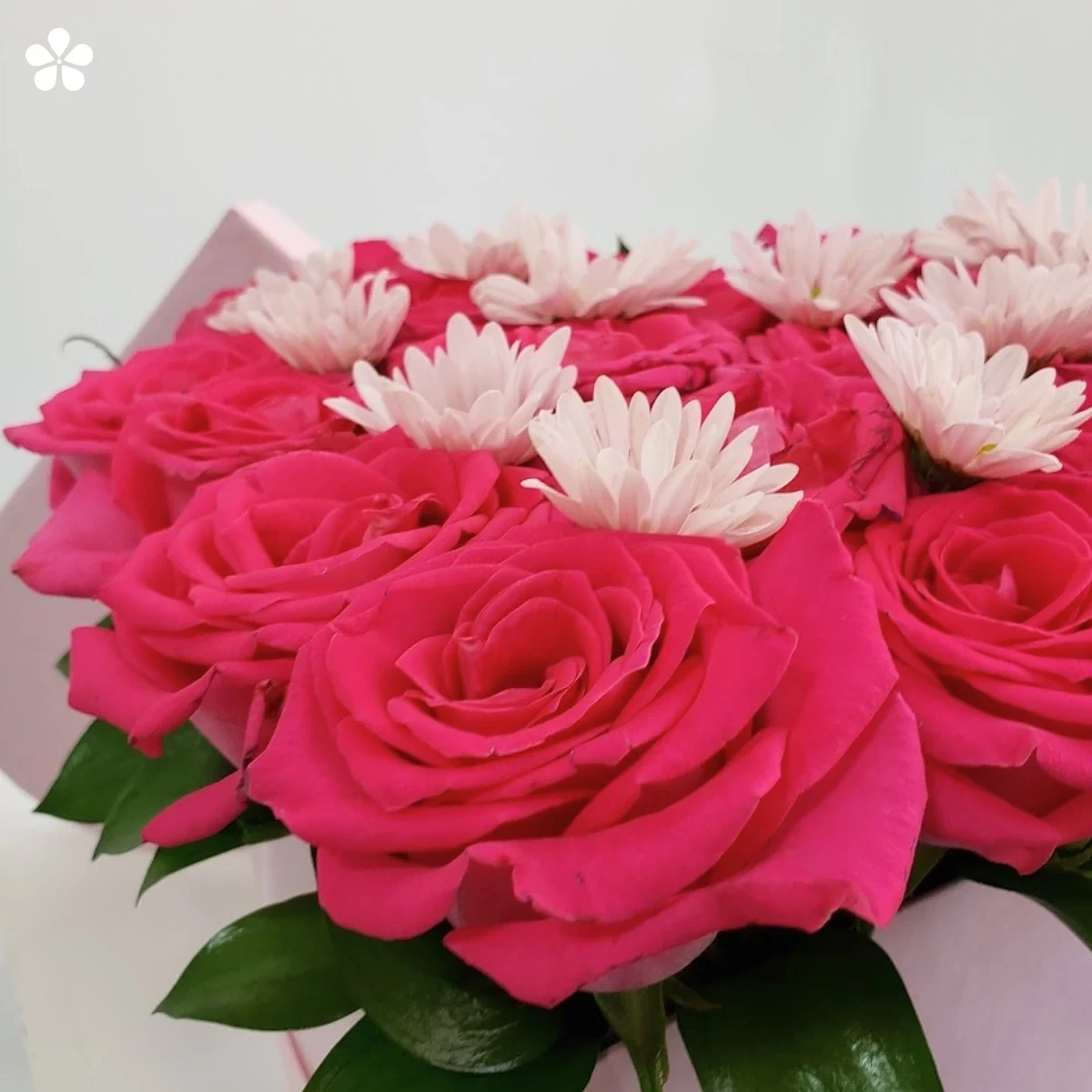 1624.jpg Corazón eterno - rosas premium y margaritas - Imagen 2