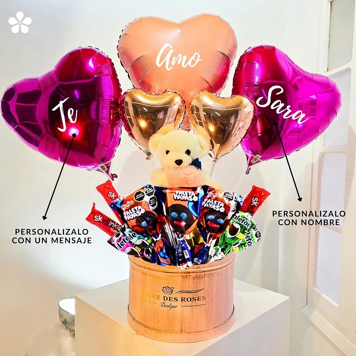 2020.jpg Dulce regalo perfecto – globos, osito y dulces - Imagen 2